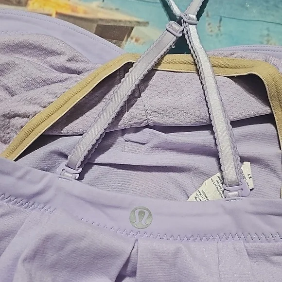 Lululemon Purple Lavender Spaghetti String Top Size 6 - Picture 7 of 7